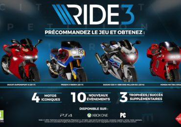 RIDE 3, on connait la date de sortie et la liste des motos du jeu !