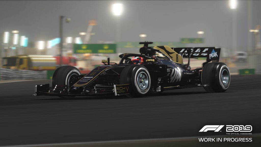 Haas F1 2019 nuit