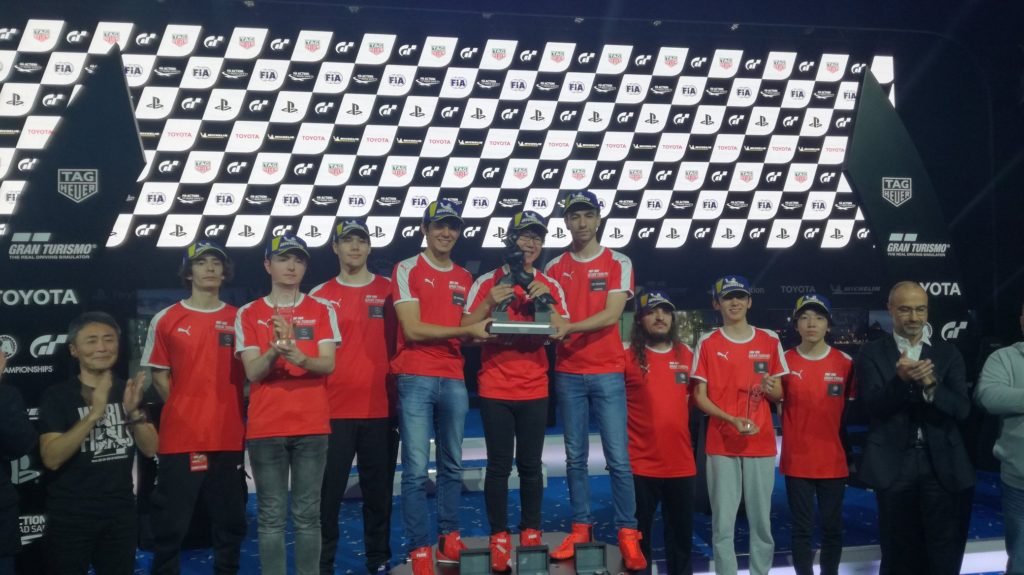 Le podium de la Manufacturer Series Gran Turismo 2019