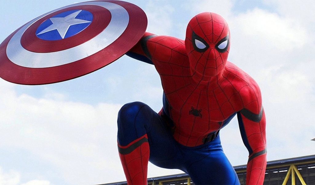 Spider-Man avec le bouclier de Captain America