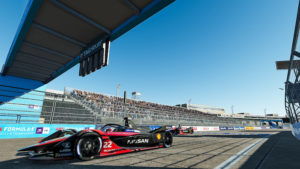 Formule E : La voiture virtuelle d'Oliver Rowland à New-York