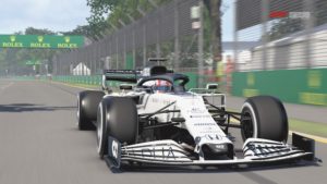 F1 Esports : Une AlphaTauri sur le circuit de Melbourne
