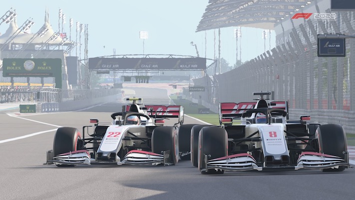 F1 Esports : Une presque-collision entre notre monoplace et celle de Romain Grosjean