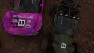 DiRT 5 : Deux voitures au contact