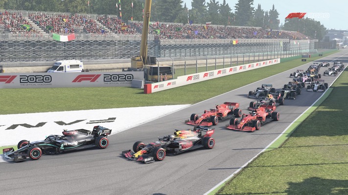 F1 Esports : Départ à Monza dans le jeu F1 2020
