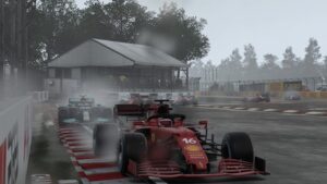Charles Leclerc, Ferrari, sous la pluie au Canada dans F1 2021