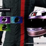 Le menu de création et sélection des casques dans F1 2021