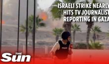 Vidéo. Stupéfiante scène, 1 journaliste évite de justesse un missile israélien !