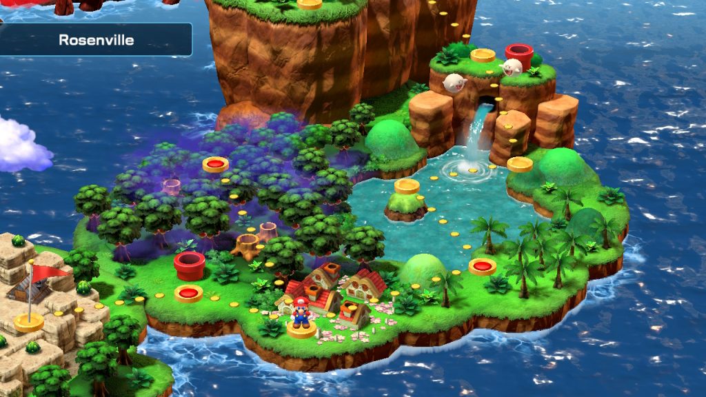 Une partie de la map de Super Mario RPG