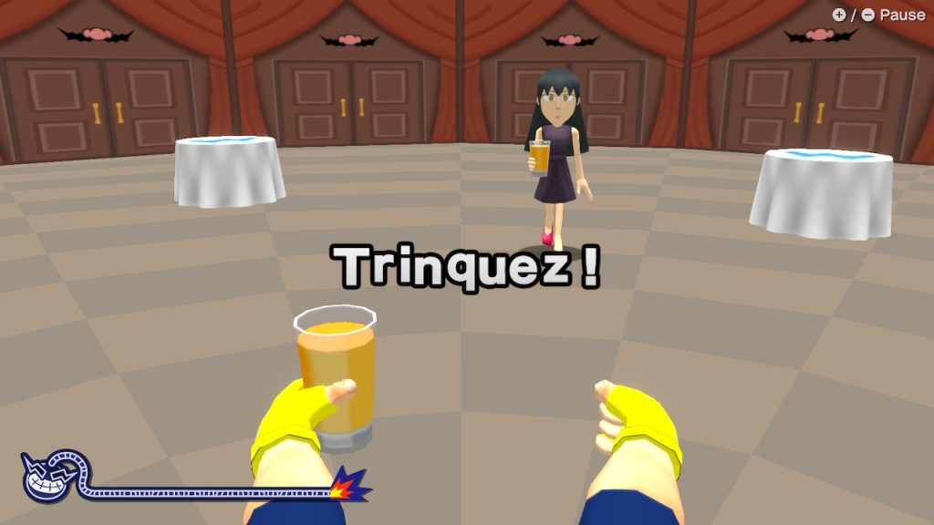 Exemple de mini-jeu dans WarioWare: Move It!