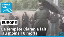 Vidéo. Tempête Ciaran : son passage fait au moins 10 victimes en Europe !