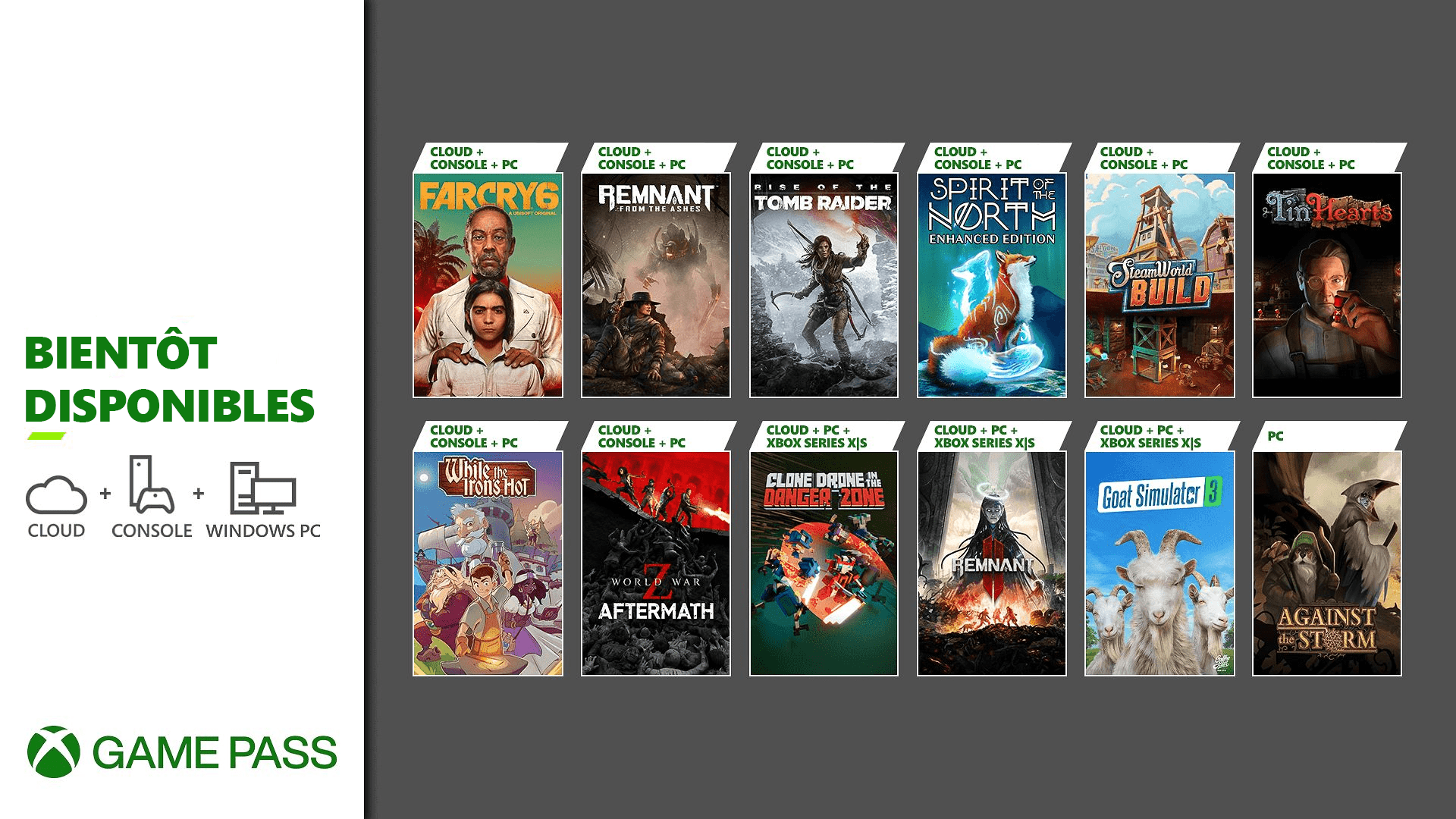 La Liste Des Nouveaux Jeux Vidéo Disponibles Sur Le Xbox Game Pass Le