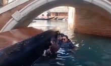 Vidéo. Venise : des touristes se retrouvent dans le canal à cause d’un selfie !
