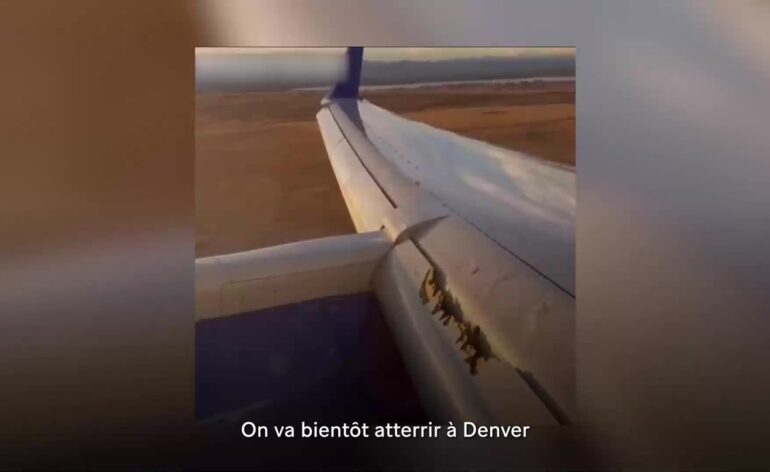 vidéo-aile-avion-débris-united-airlines