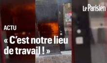 Vidéo. Panique à Nanterre : elle met le feu à la banque après le refus d’un retrait !
