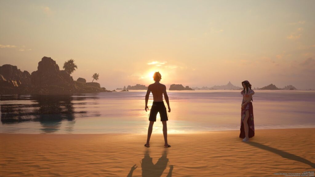 Le coucher de soleil à Costal del Sol dans Final Fantasy VII Rebirth