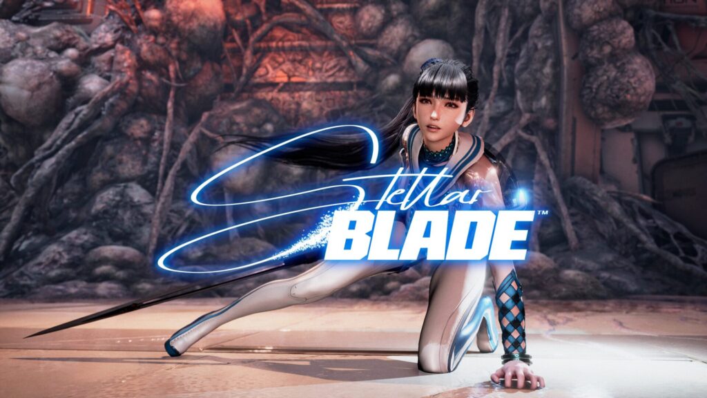 EVE, héroïne de Stellar Blade qui prend la pose