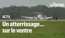 Vidéo. Australie : un avion atterrit en urgence sur le ventre, sans train !