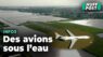Vidéo. Brésil : un aéroport se transforme en une piscine pour avions !