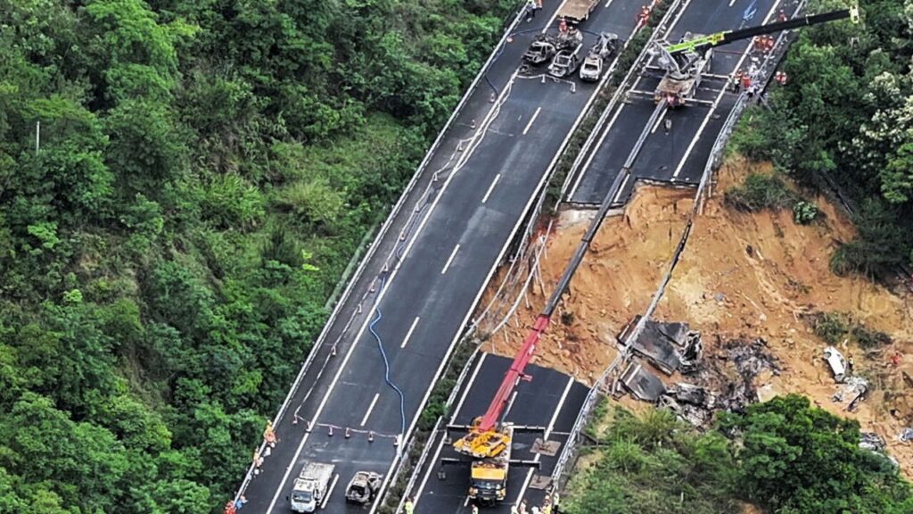 vidéo-effondrement-autoroute-chine