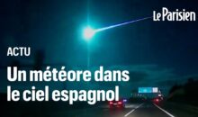 Vidéo. Espagne : une impressionnante « boule de lumière » a illuminé la nuit d’un éclat bleu !
