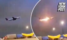 Vidéo. Terreur dans un aéroport : un Boeing crache du feu au décollage !