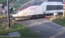 Vidéo choc, un TGV percute un tracteur alors que son conducteur était à ses côtés