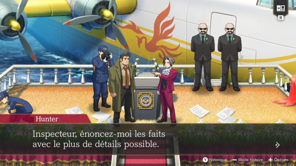 Benjamin Hunter et Dick Tektiv dans Ace Attorney Investigations Collection