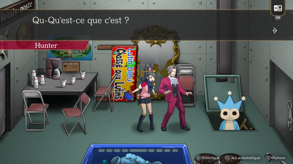 Cléa Faradet et Benjamin Hunter dans Ace Attorney Investigations