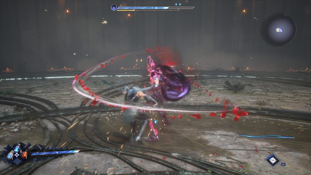 Kazer en plein combat dans Lost Soul Aside