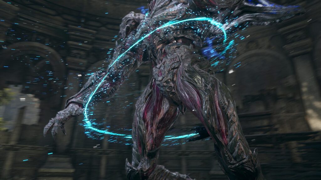 Kazer détruit un boss dans Lost Soul Aside