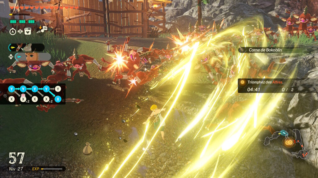 Un combat dans Hyrule Warriors Les Chroniques du Sceau