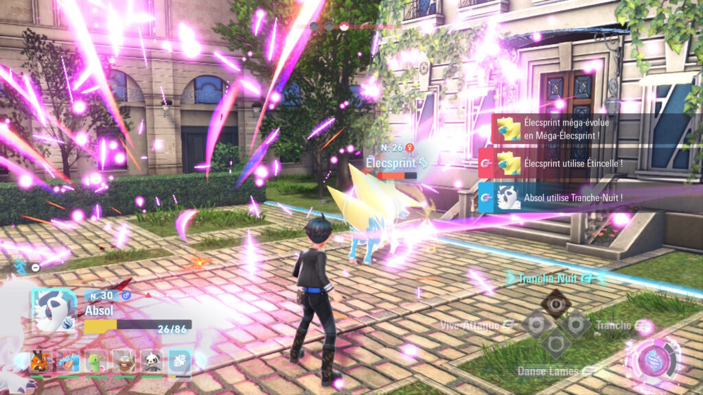 Explosion d'effets dans Légendes Pokémon Z-A