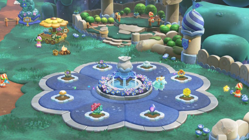 La place principale du parc Bellabel