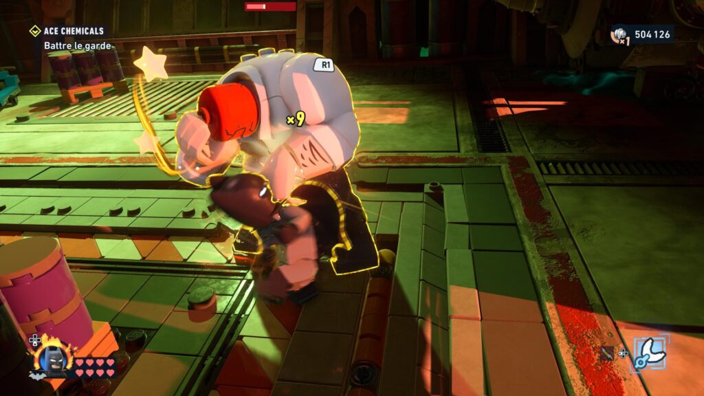 Batman contre un gros adversaire dans LEGO Batman