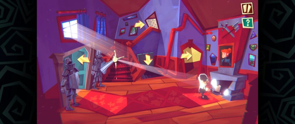 L'intérieur du manoir dans Crushed in Time