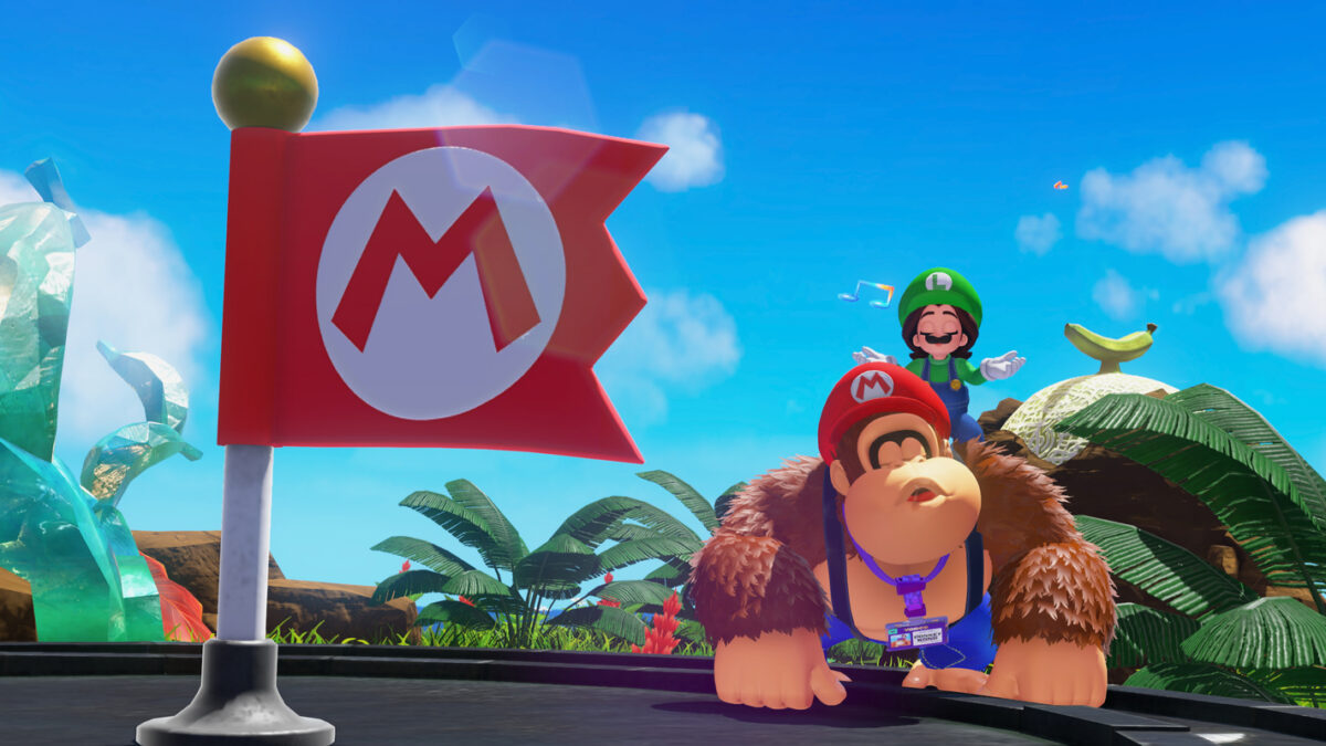 donkey kong bananza acuueille mario et luigi