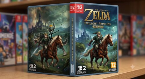 jaquette fictive de zelda twilight princess sur switch 2