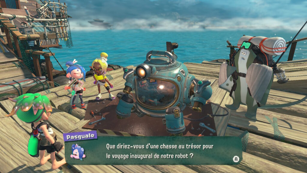 Les Tridenfer, Mécano et le robot sur la base de Splatoon Raiders
