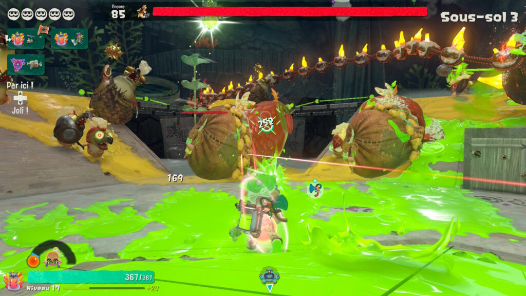 Combat en coopération dans Splatoon Raiders