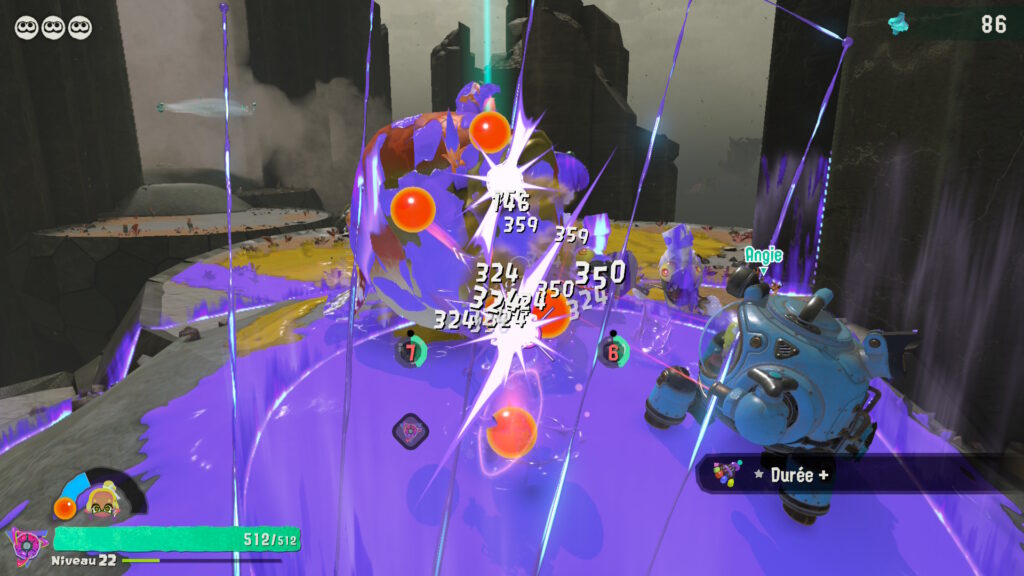Une attaque spéciale dans Splatoon Raiders