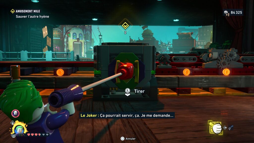 Le gadget du Joker dans le Mode Chaos