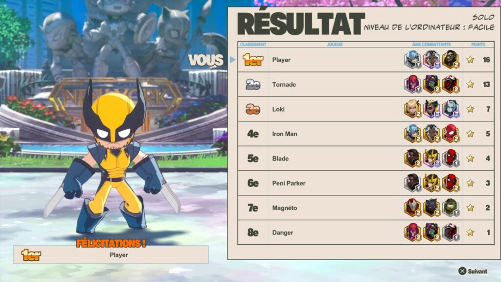 L'avatar chibi de Wolverine dans Marvel Tokon